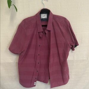 Flag & Anthem Red Casual Button Down Shirt